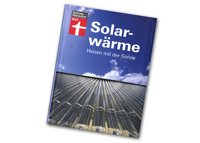 Sachbuch Solar-wärme. Hezen mit der Sonne. Stiftung Warentest