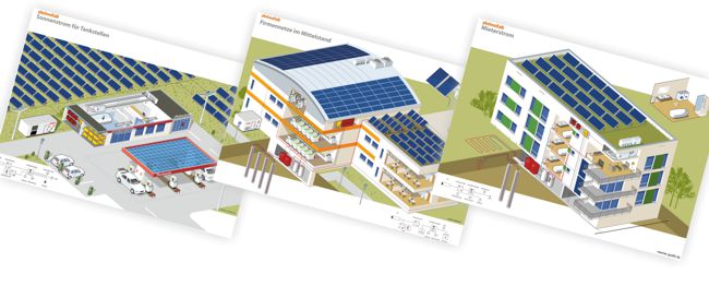 Photovoltaik Magazin drei Motive